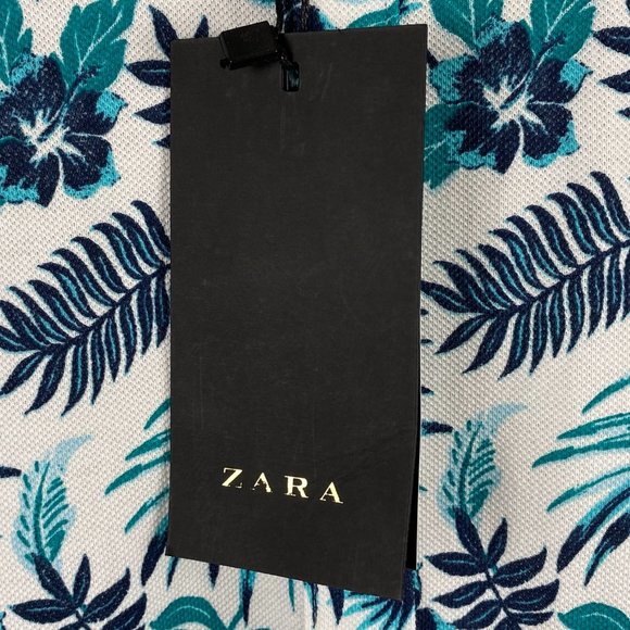 (ZARA) MUSCE FIT POLO COMFORTABLE SHIRT LARGE - Picture 5 of 8